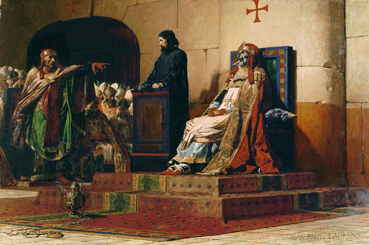 Pave Formosus og Stephen VII, 1870 av Jean Paul Laurens