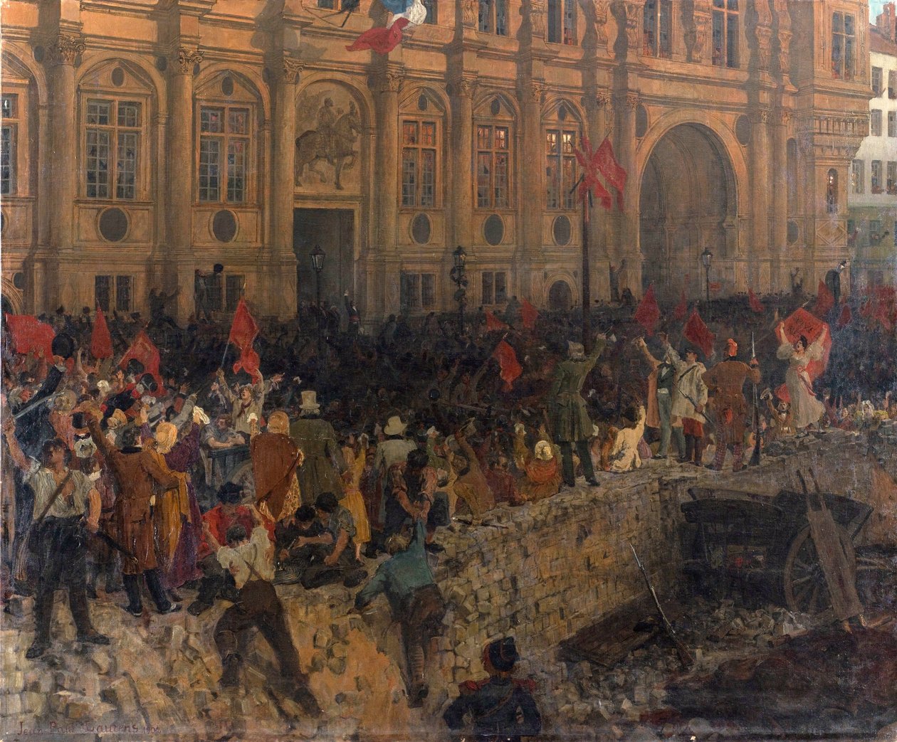 Proklamasjon av republikken 24. februar 1848, ca. 1902. av Jean Paul Laurens