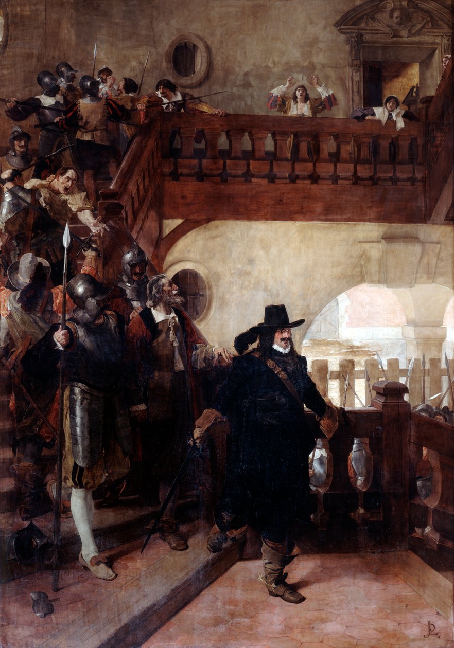 Arrestasjonen av rådmann Broussel, 26. august, 1648 19. tidlig 20. århundre av Jean Paul Laurens