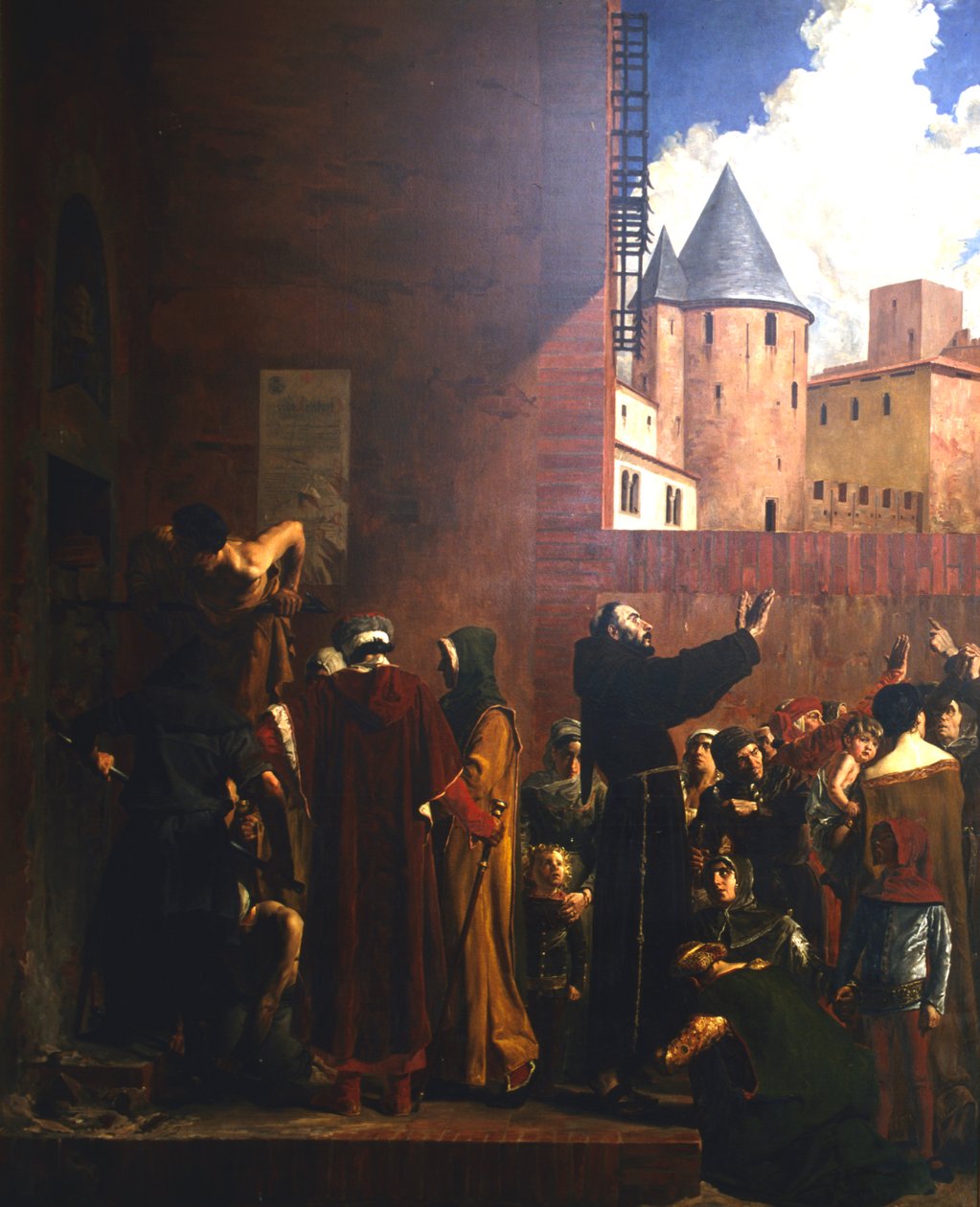 Beleiringen av Carcassonne, 1209 c1858-1921 av Jean Paul Laurens