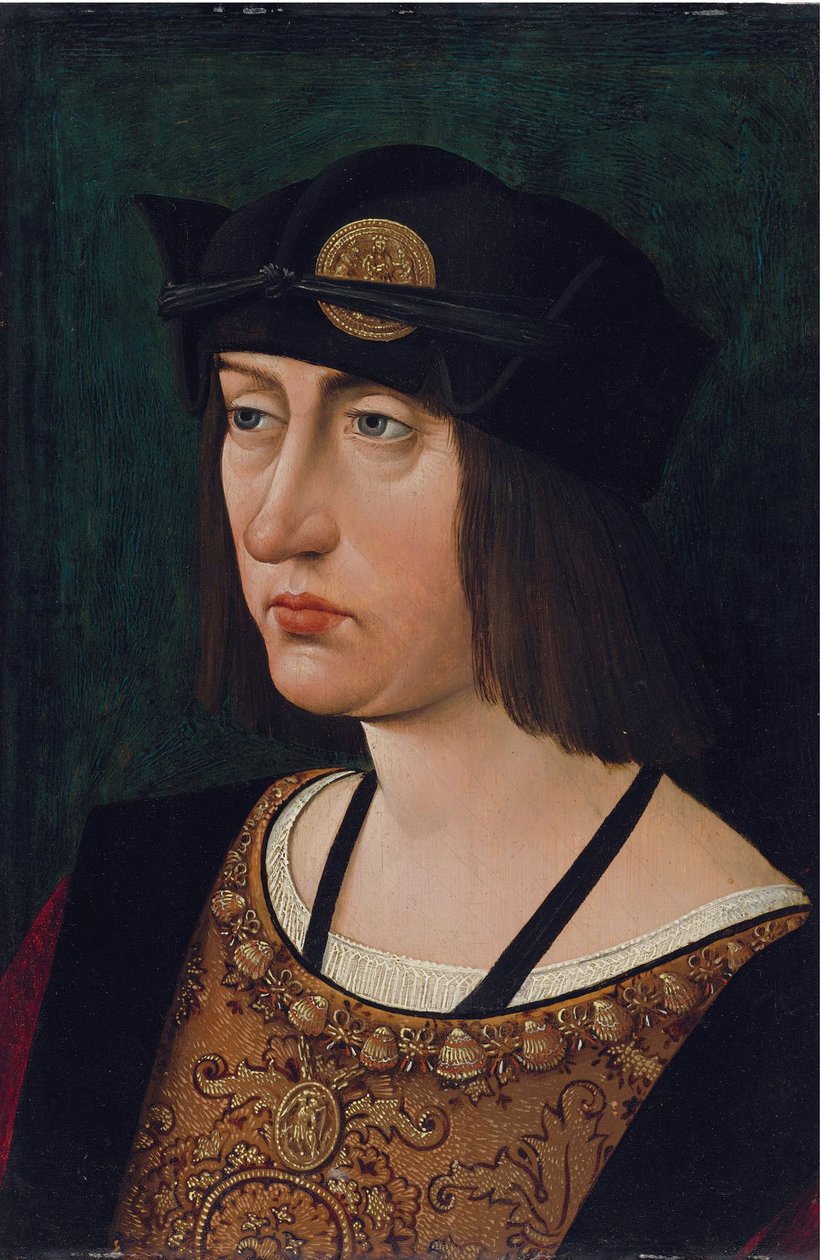 Portrett av Louis XII (olje på tre) av Jean Perreal