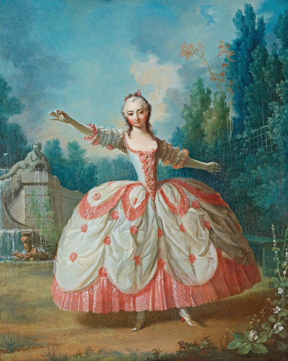 Portrett av Barbara Campanini 1721-1799, kjent som La Barbarina, 1721 av Jean Philippe Delaroche