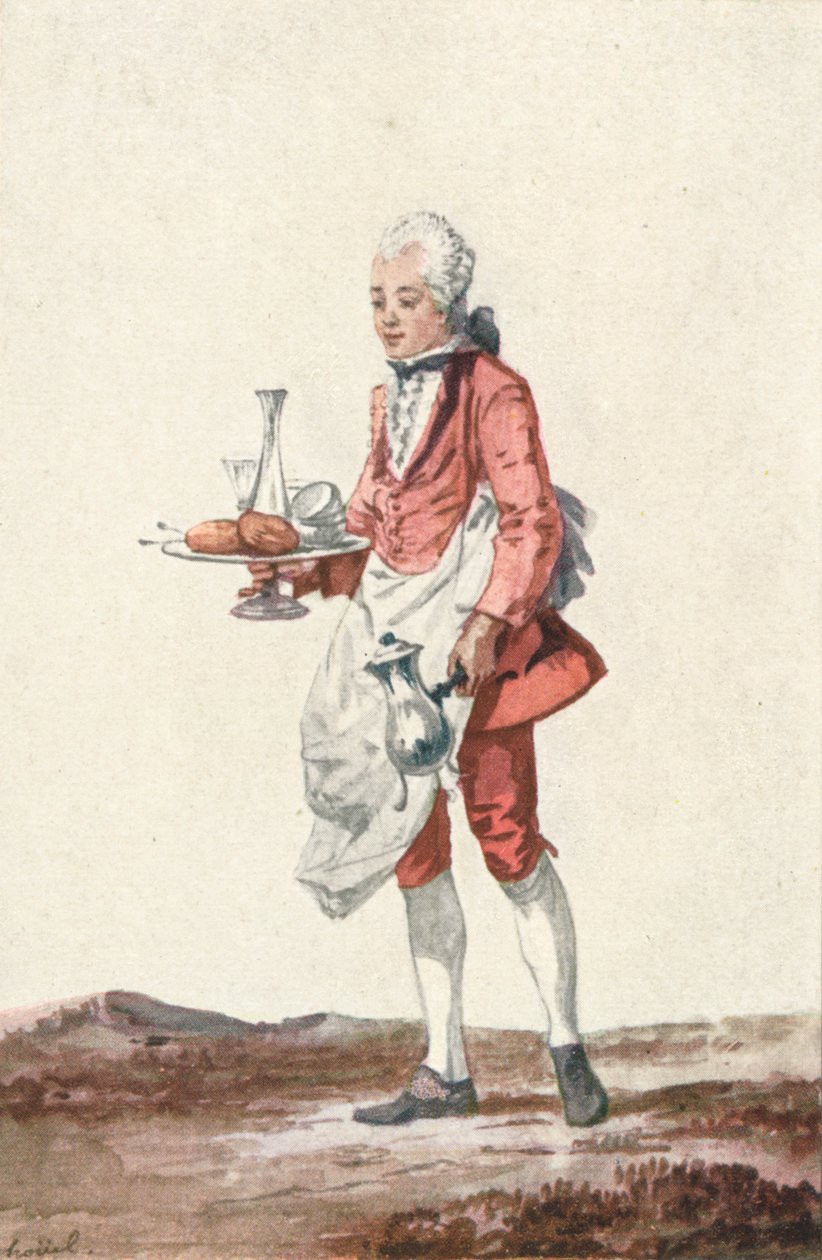 La Bouquetiere Garcon Cafetiere, 1700-tallet, 1903 av Jean Pierre Houel