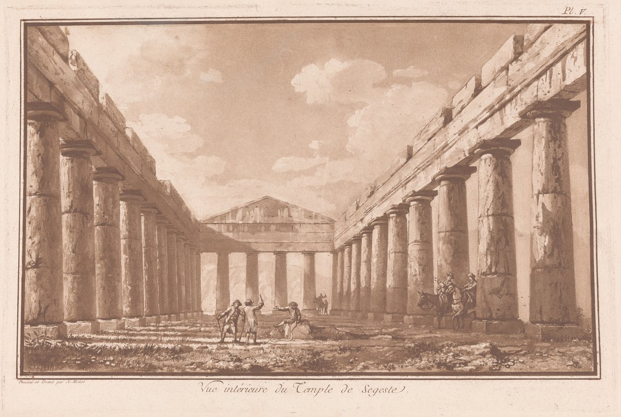 Pittoreske reise av øyene Sicilia, Malta og Lipari (vol. 1) av Jean Pierre Louis Laurent Houël