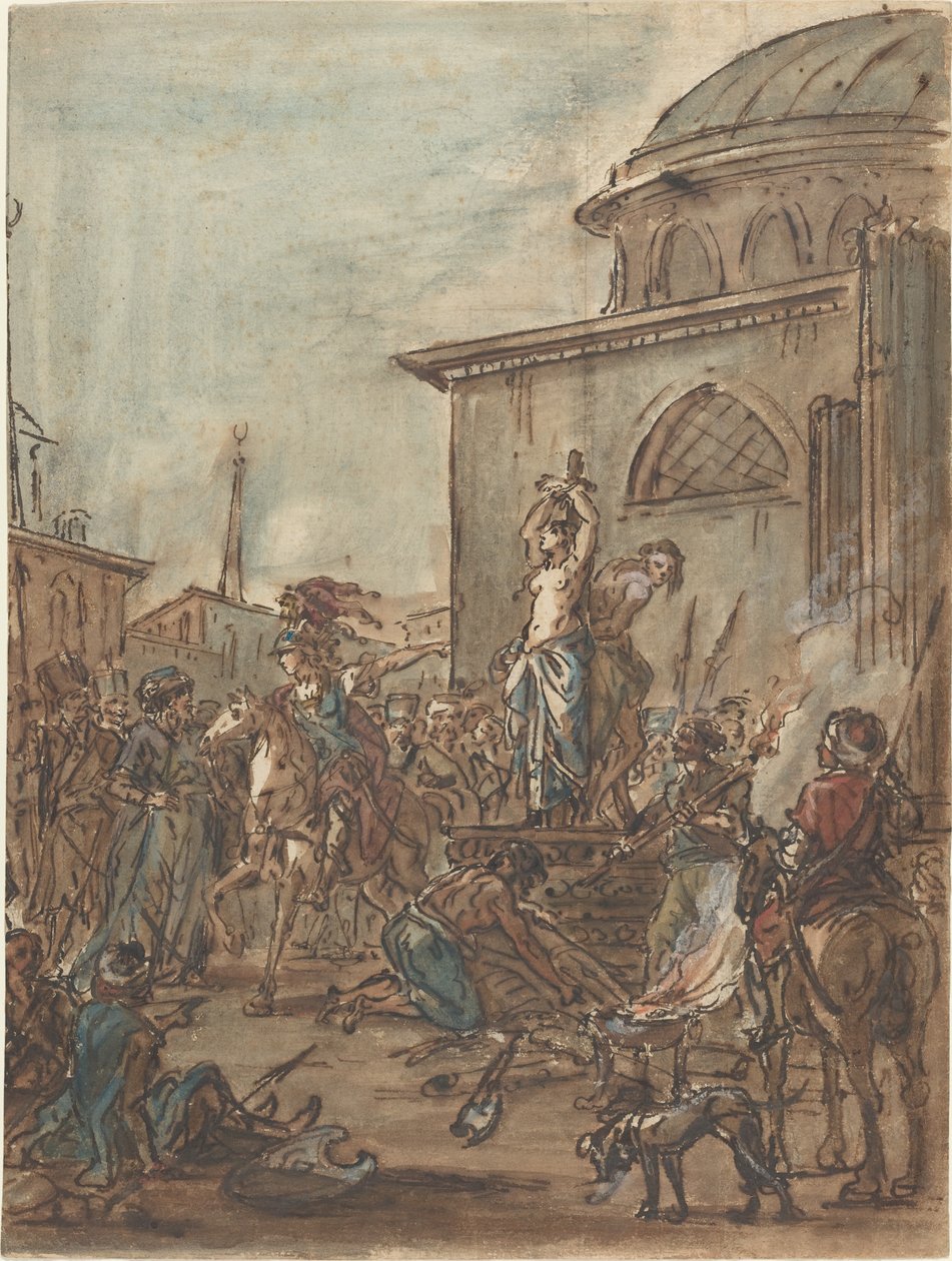 Olindo og Sophronia reddet av Clorinda av Jean Pierre Norblin