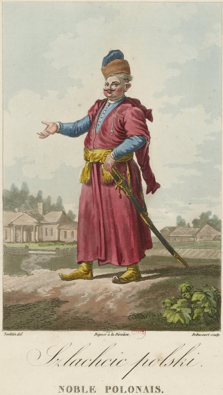 polsk adelsmann av Jean Pierre Norblin de La Gourdaine