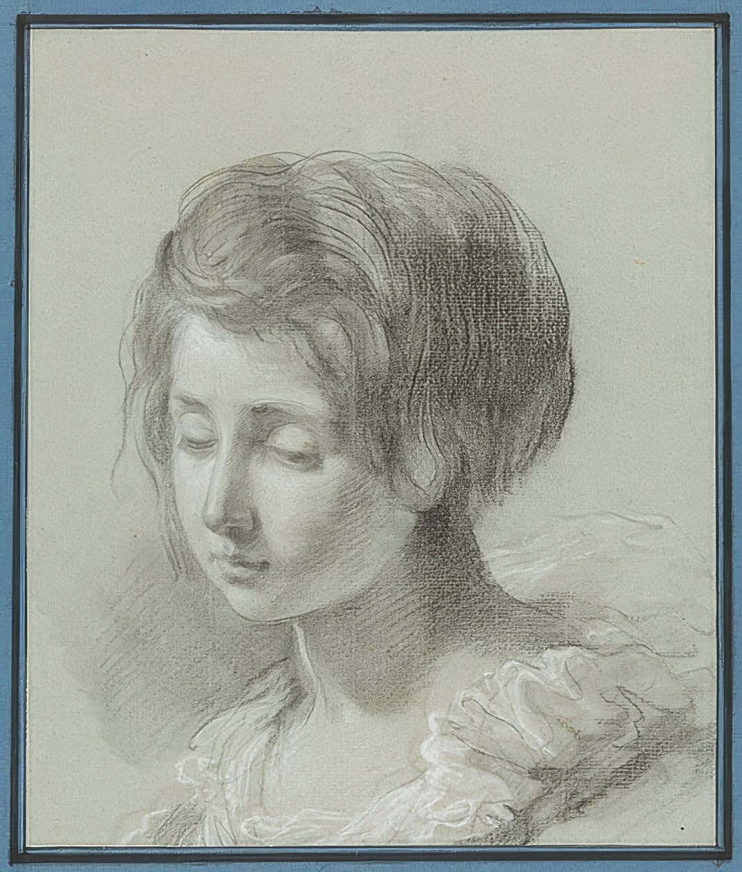 Portrett av en ung kvinne. Rundt 1781 av Jean Pierre Saint Ours