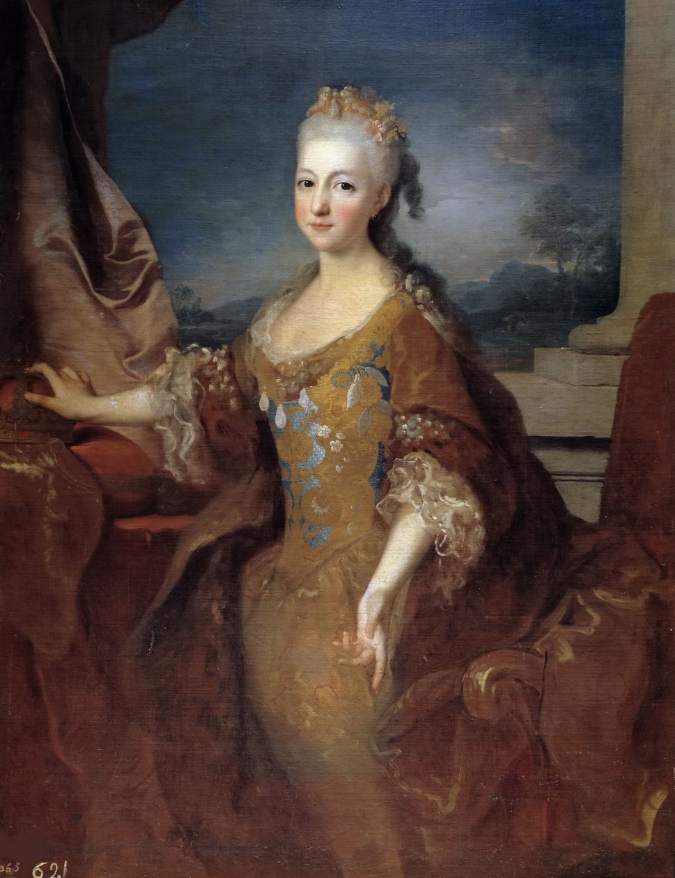 Louise Elisabeth dOrléans 1709-1742, dronning av Spania, 1724. av Jean Ranc