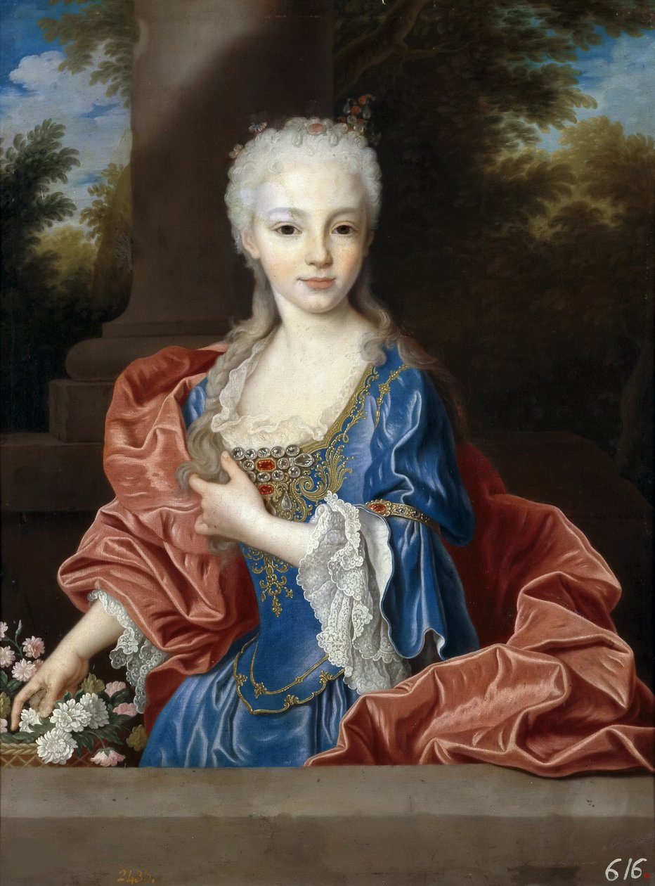 Mariana Victoria av Spania 1718-1781, før 1725. av Jean Ranc