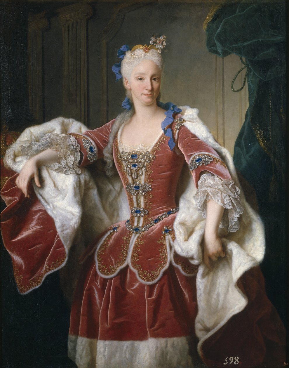 Portrett av Elisabeth Farnese, dronningkonsort av Spania, 1723 av Jean Ranc
