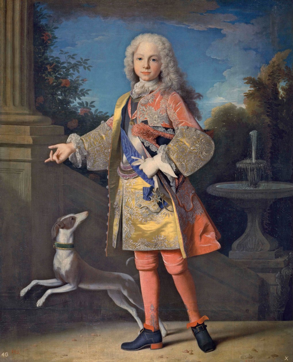 Portrett av Ferdinand VI av Spania 1713-1759, ca 1723. av Jean Ranc