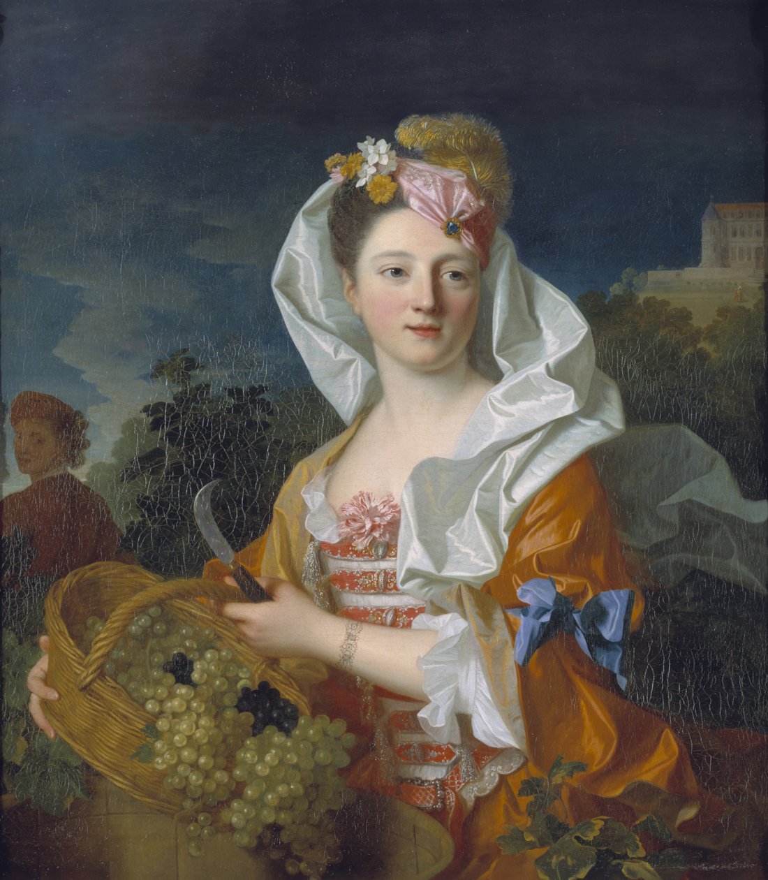 Portrett av en dame som Pomona av Jean Ranc