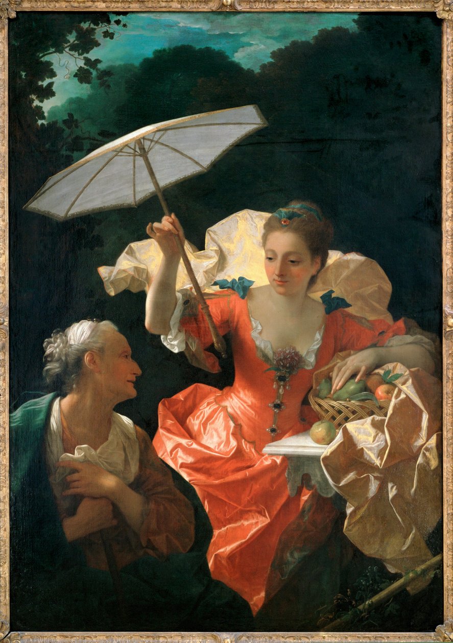 Vertumna og Pomona (maleri på lerret) av Jean Ranc