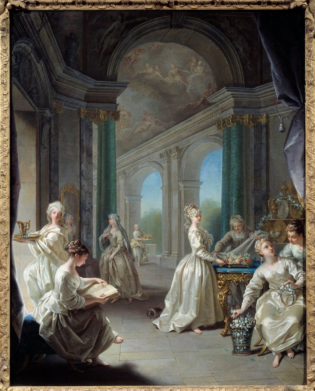 Moderne jomfruer. Maleri av Jean Raoux (1677 - 1734) av Jean Raoux