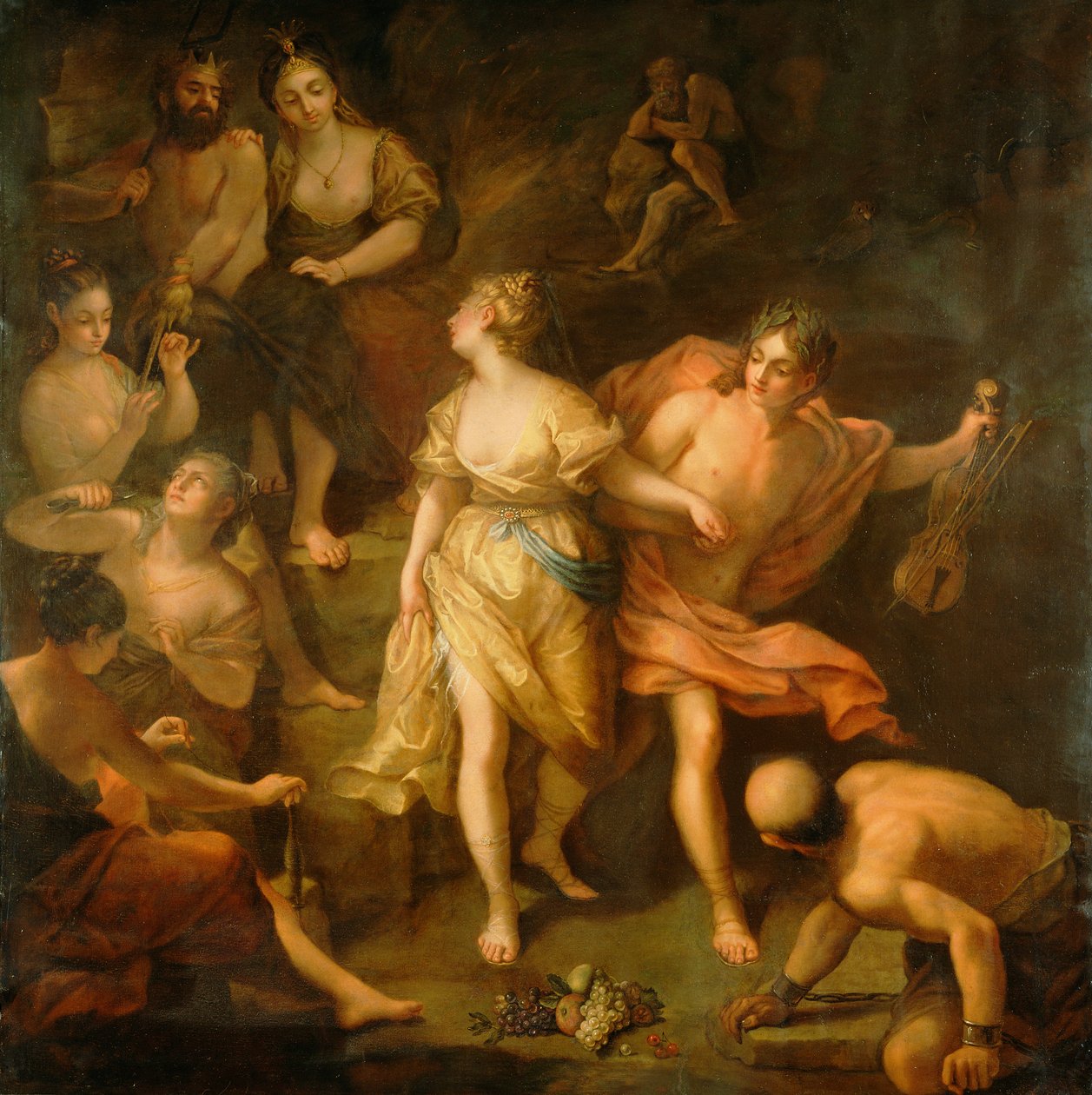 Orfeus og Eurydike, ca. 1709 av Jean Raoux