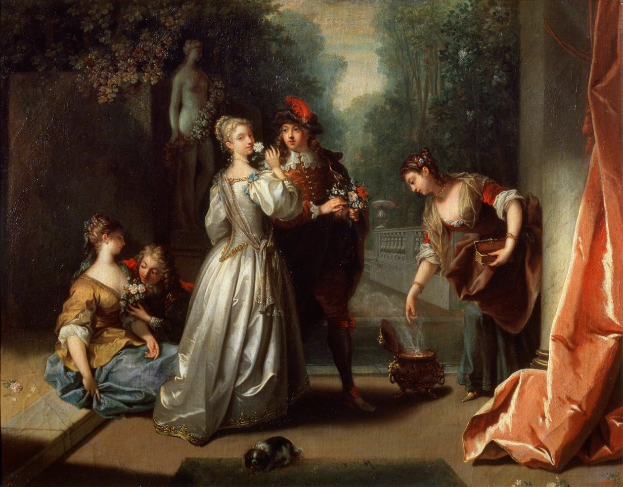 Lukt fra serien The Five Senses, sent på 1720-tallet eller tidlig på 1730-tallet. av Jean Raoux