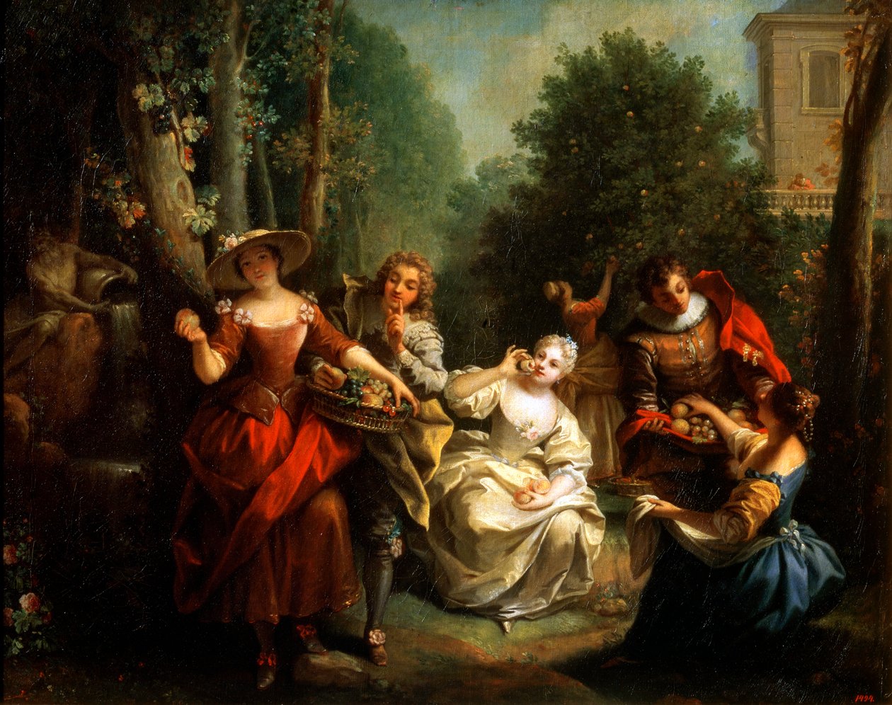 Smak fra serien The Five Senses, sent på 1720-tallet eller tidlig på 1730-tallet. av Jean Raoux
