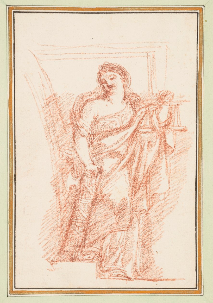 Allegorisk figur av rettferdighet med fasces av Jean Robert Ango