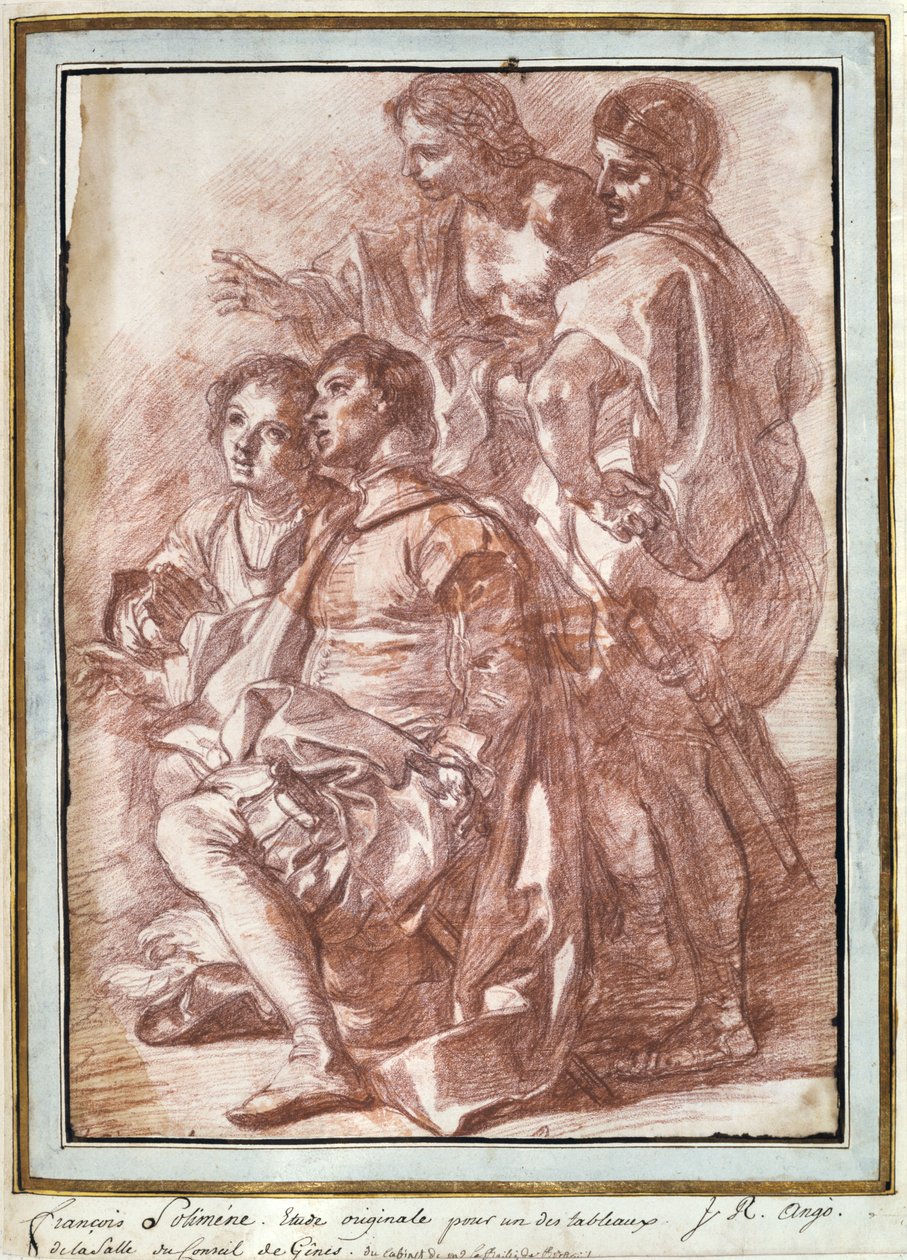 Christopher Columbus lander i Amerika, c1760-1770 av Jean Robert Ango