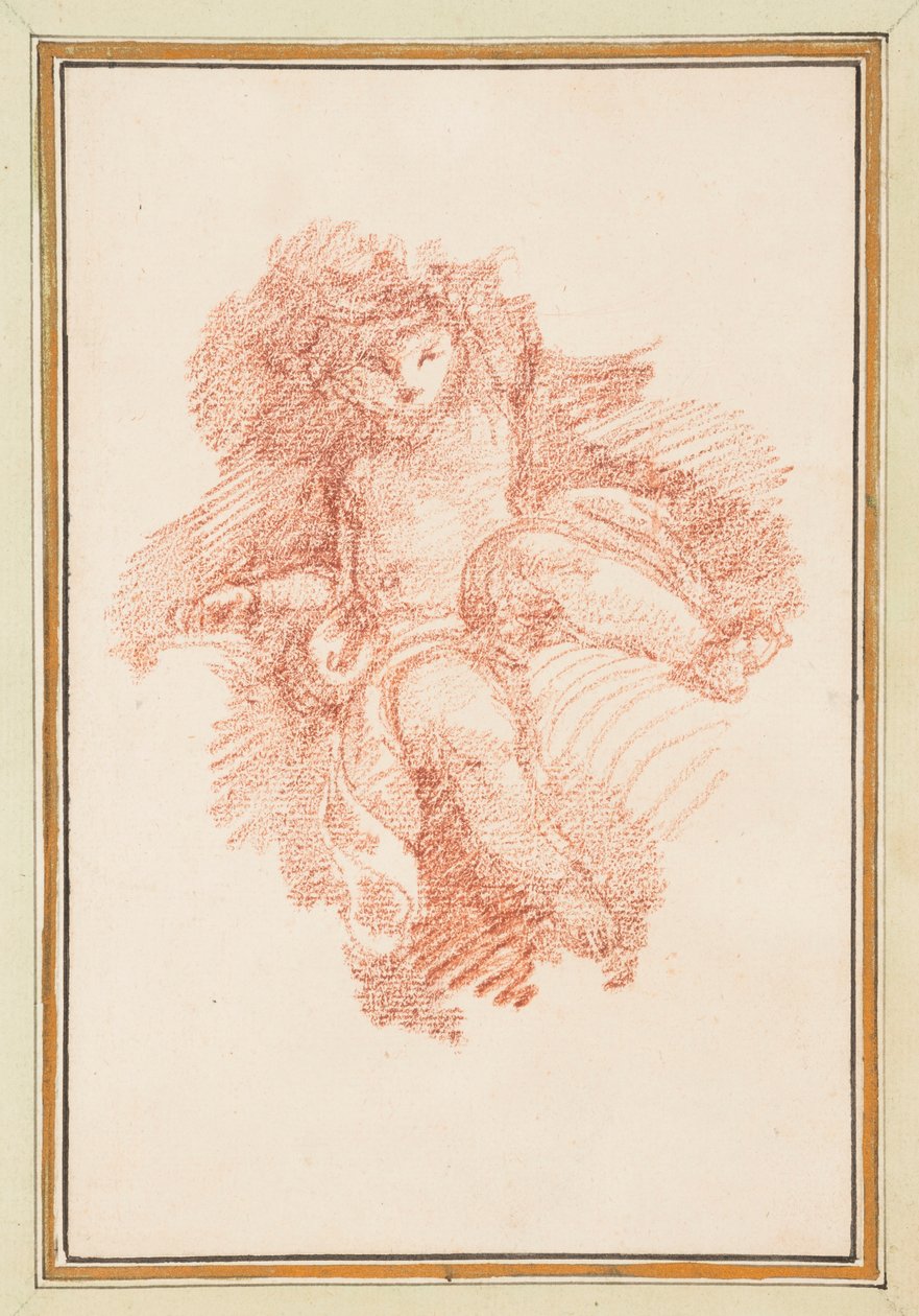 Sittende putto av Jean Robert Ango