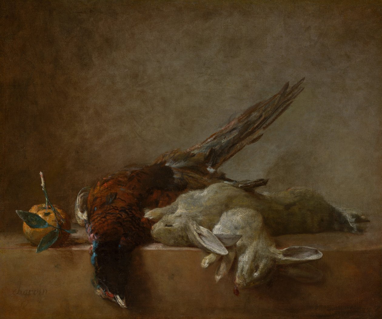 Stilleben med vilt, sannsynligvis 1750-tallet. av Jean Baptiste Simeon Chardin