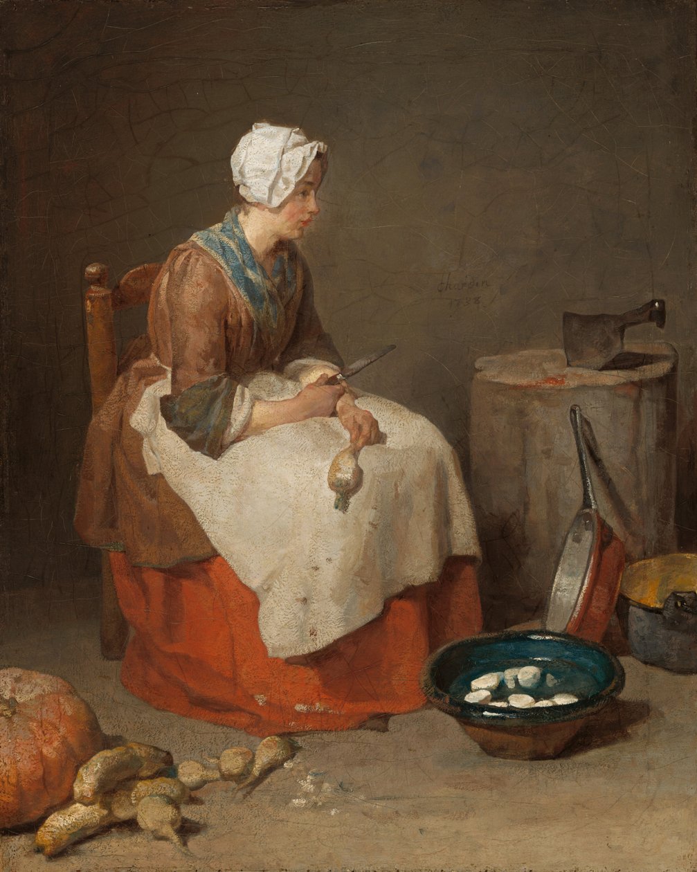 Kjøkkenhjelpen av Jean Baptiste Simeon Chardin