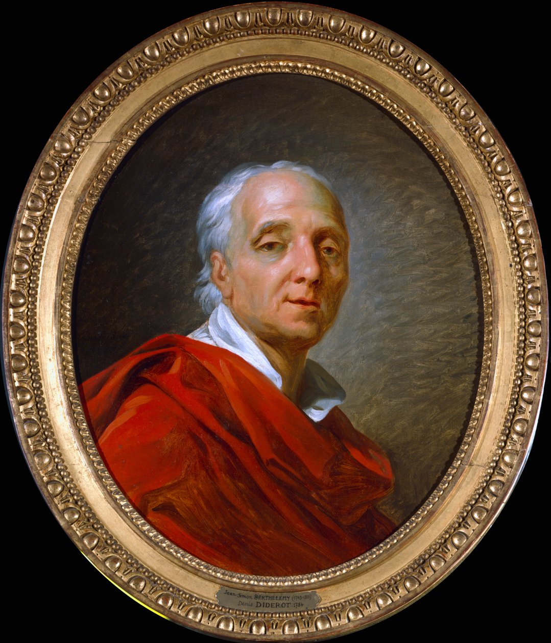 Denis Diderot , fransk mann av bokstaver fra 1700-tallet og leksikon, 1784 av Jean Simon Berthelemy