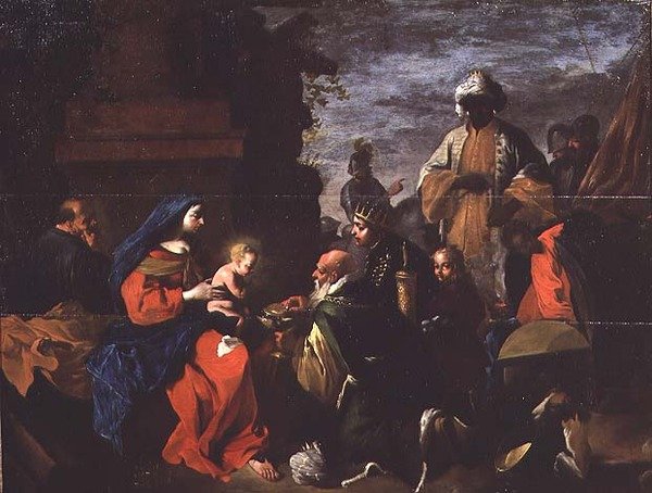 The Adoration of the Magi, ca. 1640-45 (olje på panel) av Jean Tassel
