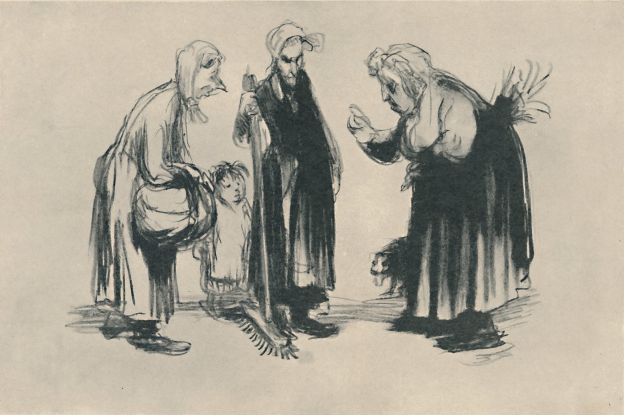 Romanen på La Portière, 1919 av Jean Veber