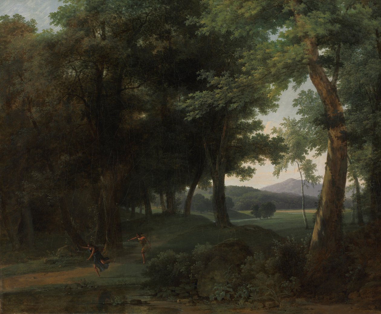 En skog med Apollo og Daphne av Jean Victor Bertin