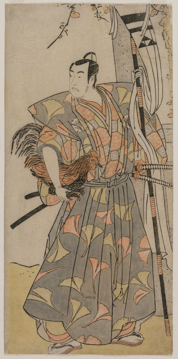 Skuespiller Matsumoto Kōshirō IV av Jean Victor Bertin