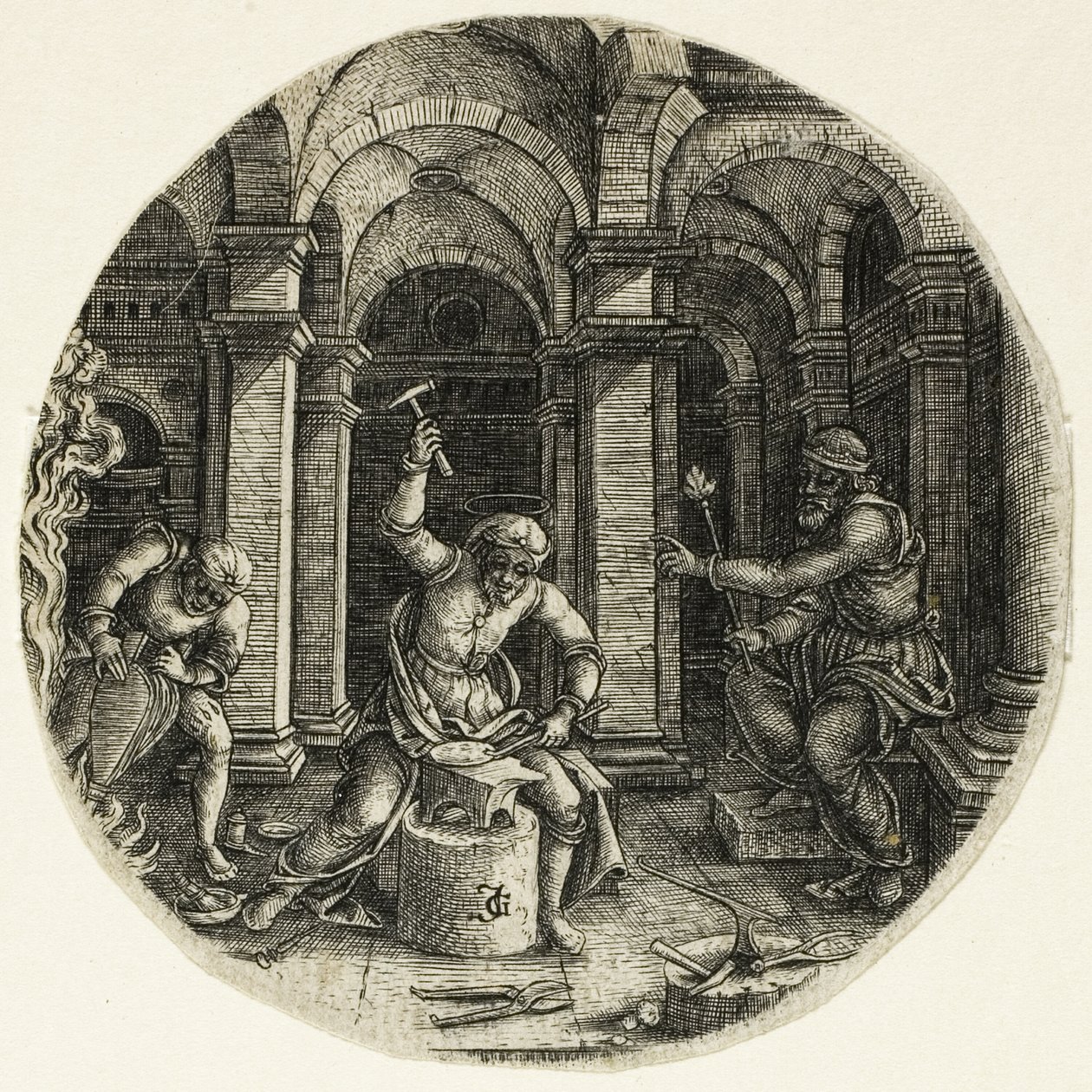 Saint Eligius og kong Dagobert av Jean de Gourmont