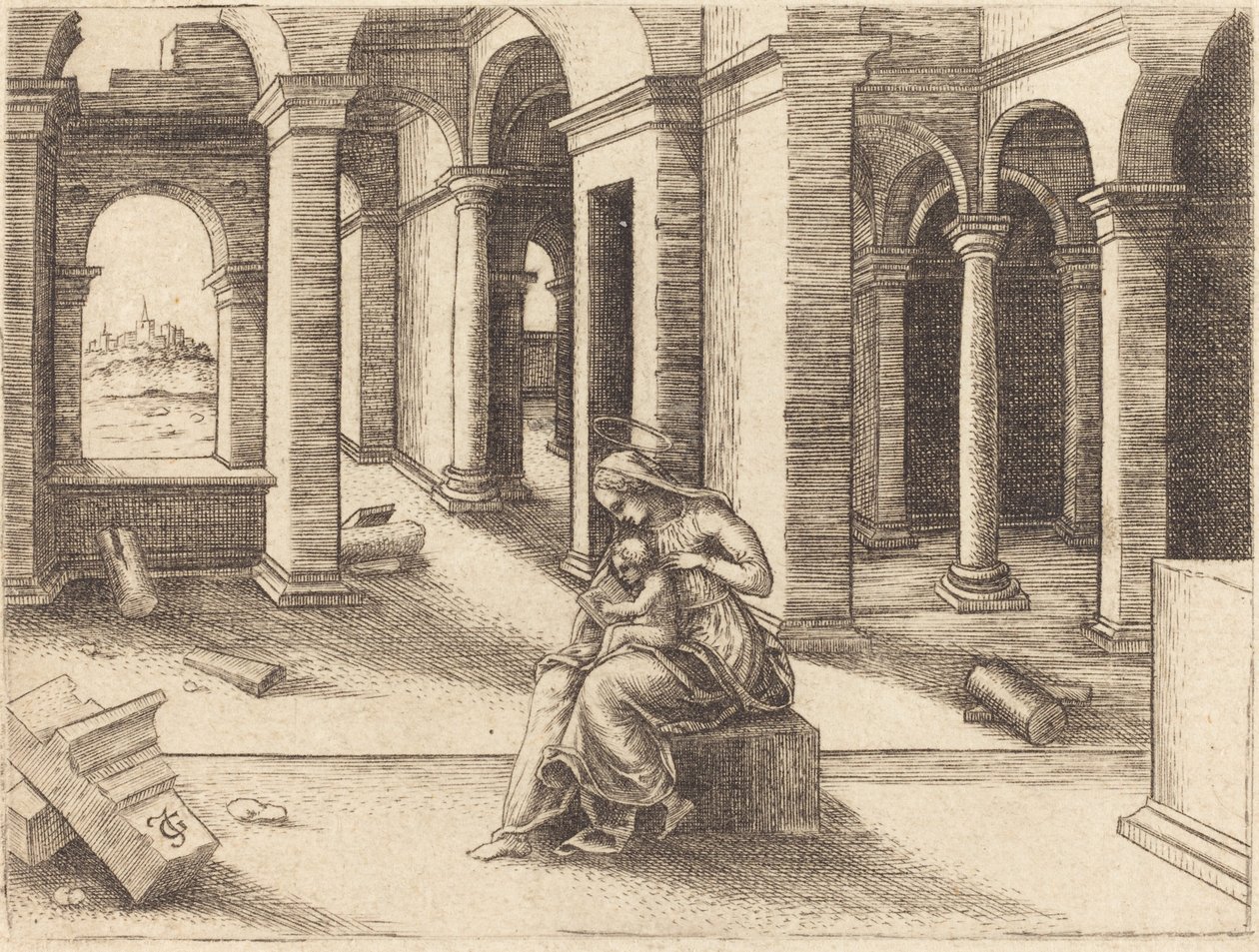 Jomfruen og barnet av Jean de Gourmont I