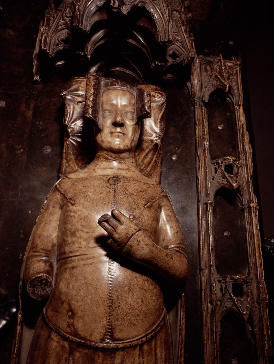 Bilde av Philippa av Hainault (alabast) av Jean de Liege