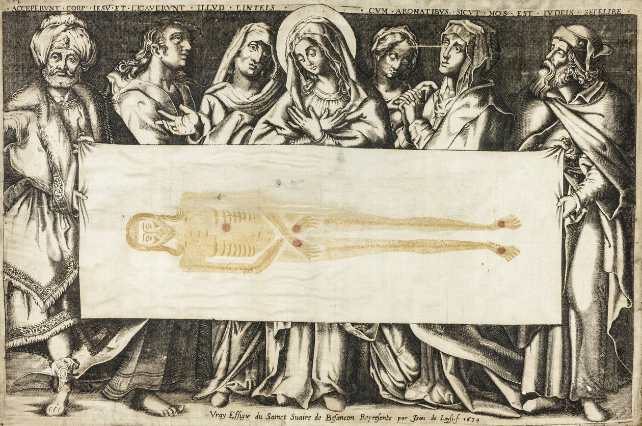 Det hellige likkledet i Besançon, 1634 av Jean de Loisy