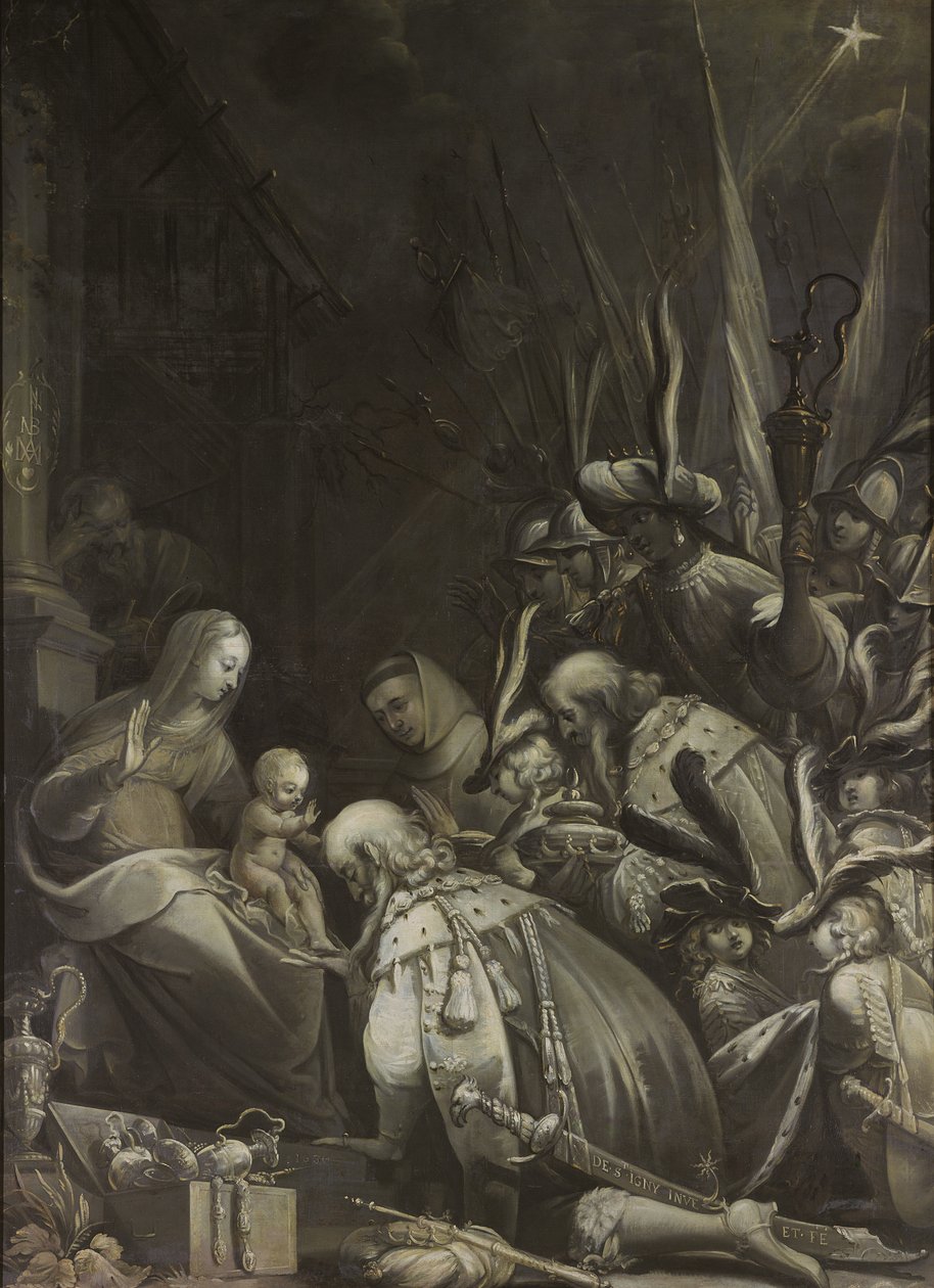Tilbedelse av magi, 1636 av Jean de Saint Igny