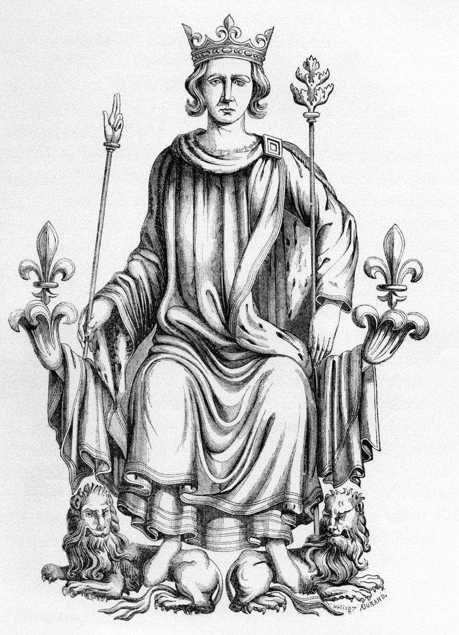 Charles VI, konge av Frankrike, illustrasjon fra 