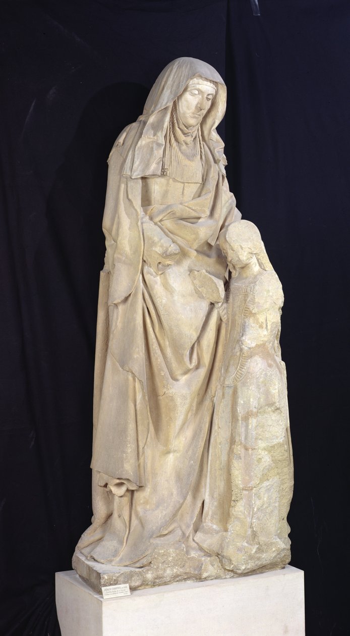 St. Anne utdanner jomfruen, fra Chateau des Ducs de Bourbon, Chantelle, ca. 1500-03 av Jean fl.c.1465 c.1516 Guilhomet
