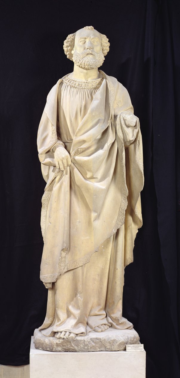 St. Peter, fra Chateau of the Dukes of Bourbon, Chantelle, ca. 1500-03 av Jean fl.c.1465 c.1516 Guilhomet