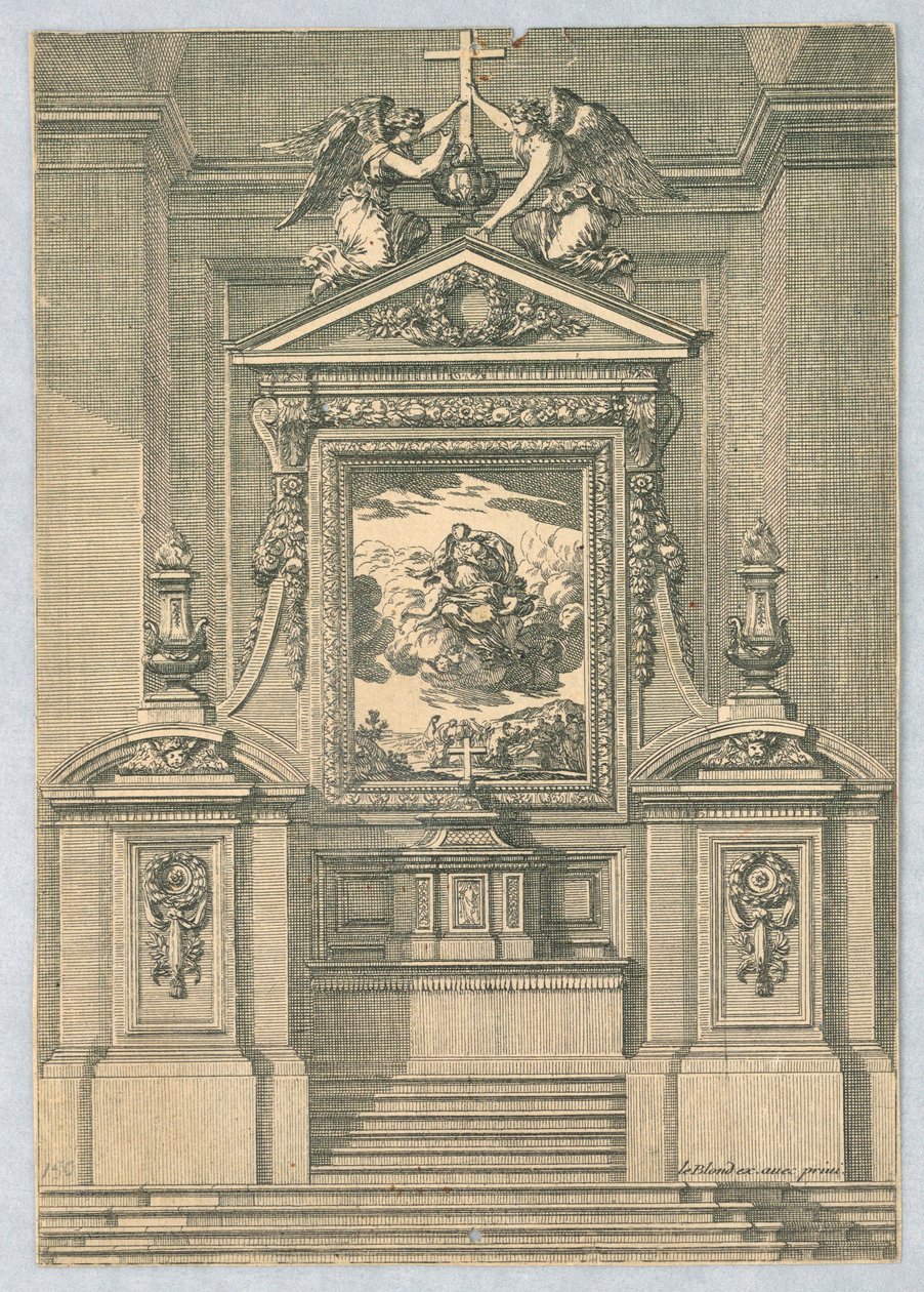 Design for altere, fra "Altere og altertavler" av Jean le Pautre