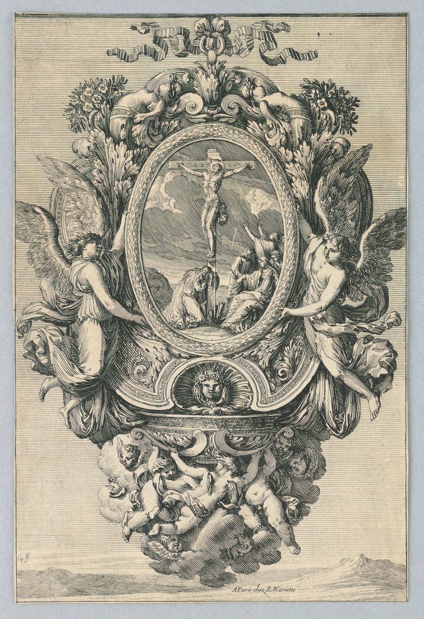 Design for Holy Water Souts, fra "Inventions Pour Faire des Plaques" av Jean le Pautre