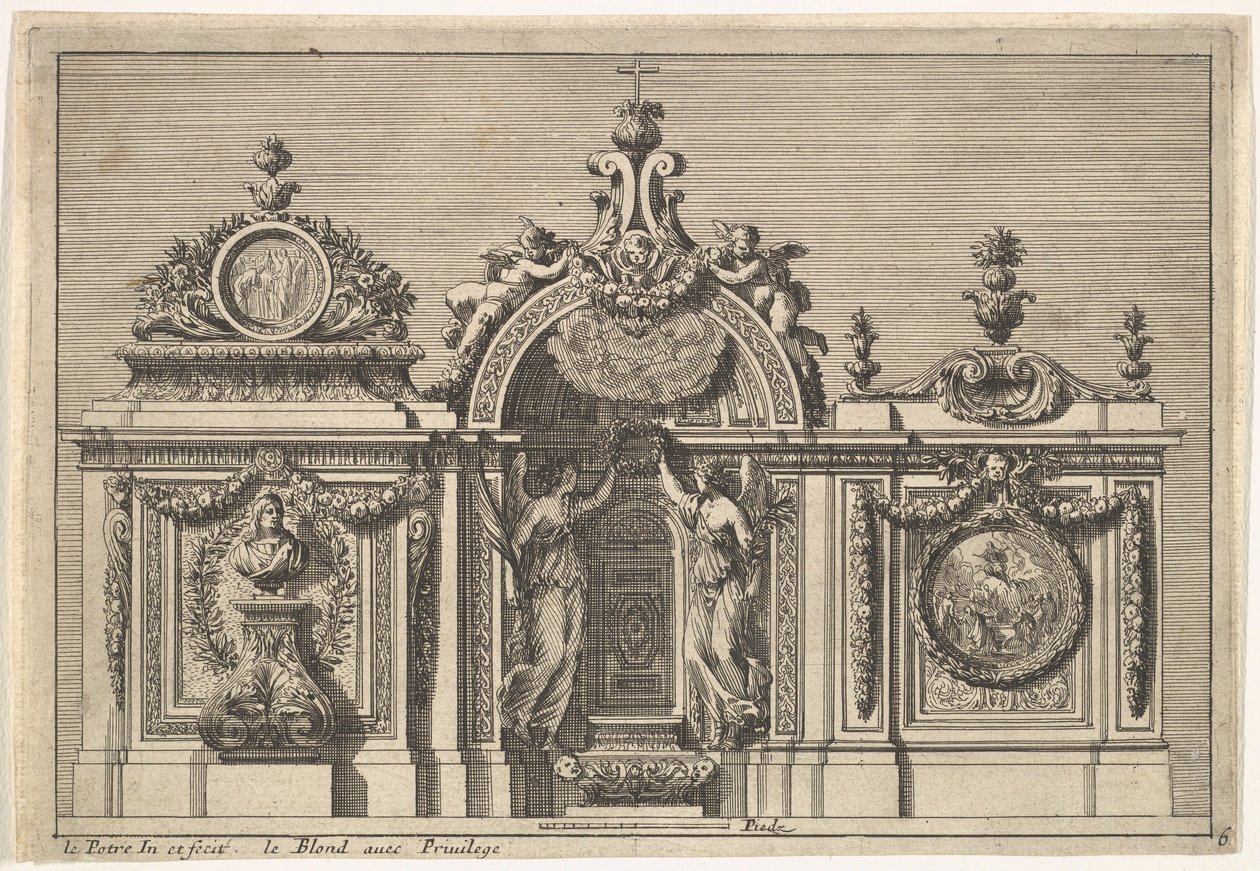 Design for et tabernakel med to varianter, fra: Tabernacles à l