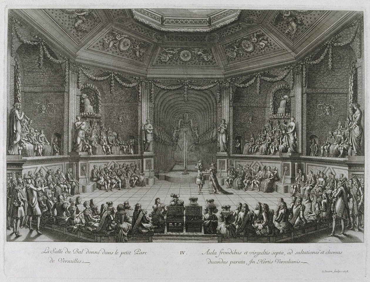 The Great Royal Entertainment of Versailles, 18. juli 1668 av Jean le Pautre