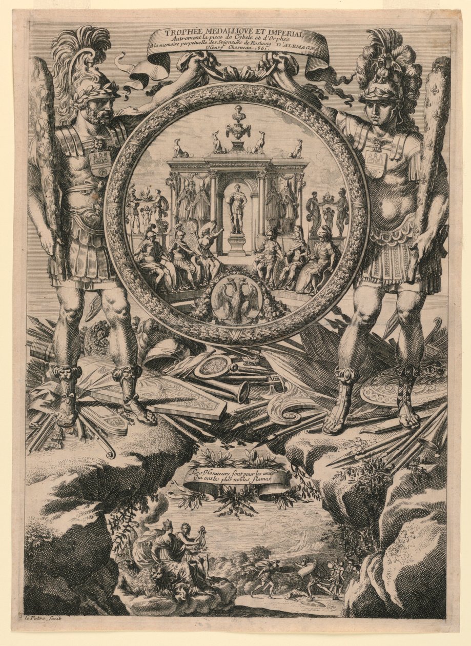 Medalje og keisertrofé av Jean le Pautre