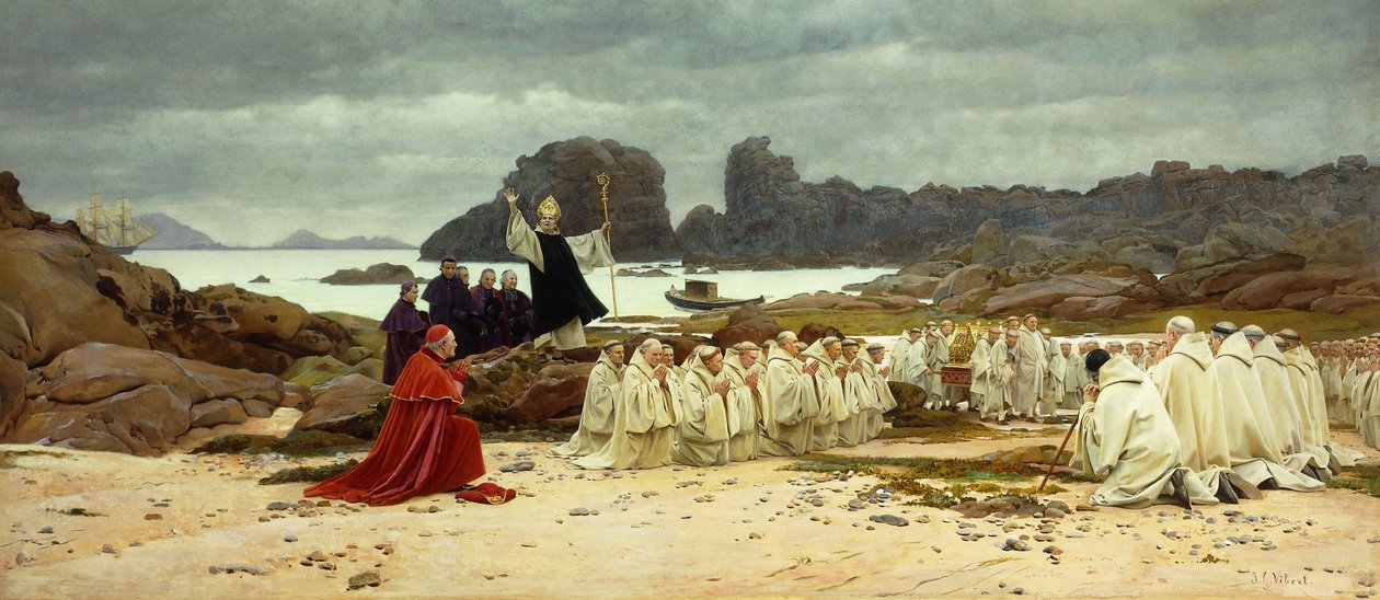 Relikvienes retur; Relikvienes retur, av Jean or Jehan Georges Vibert