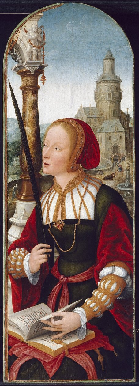 Den hellige Barbara, ca. 1520 av Jean the Elder Bellegambe