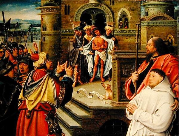 The Mocking of Christ (olje på panel) av Jean the Elder Bellegambe