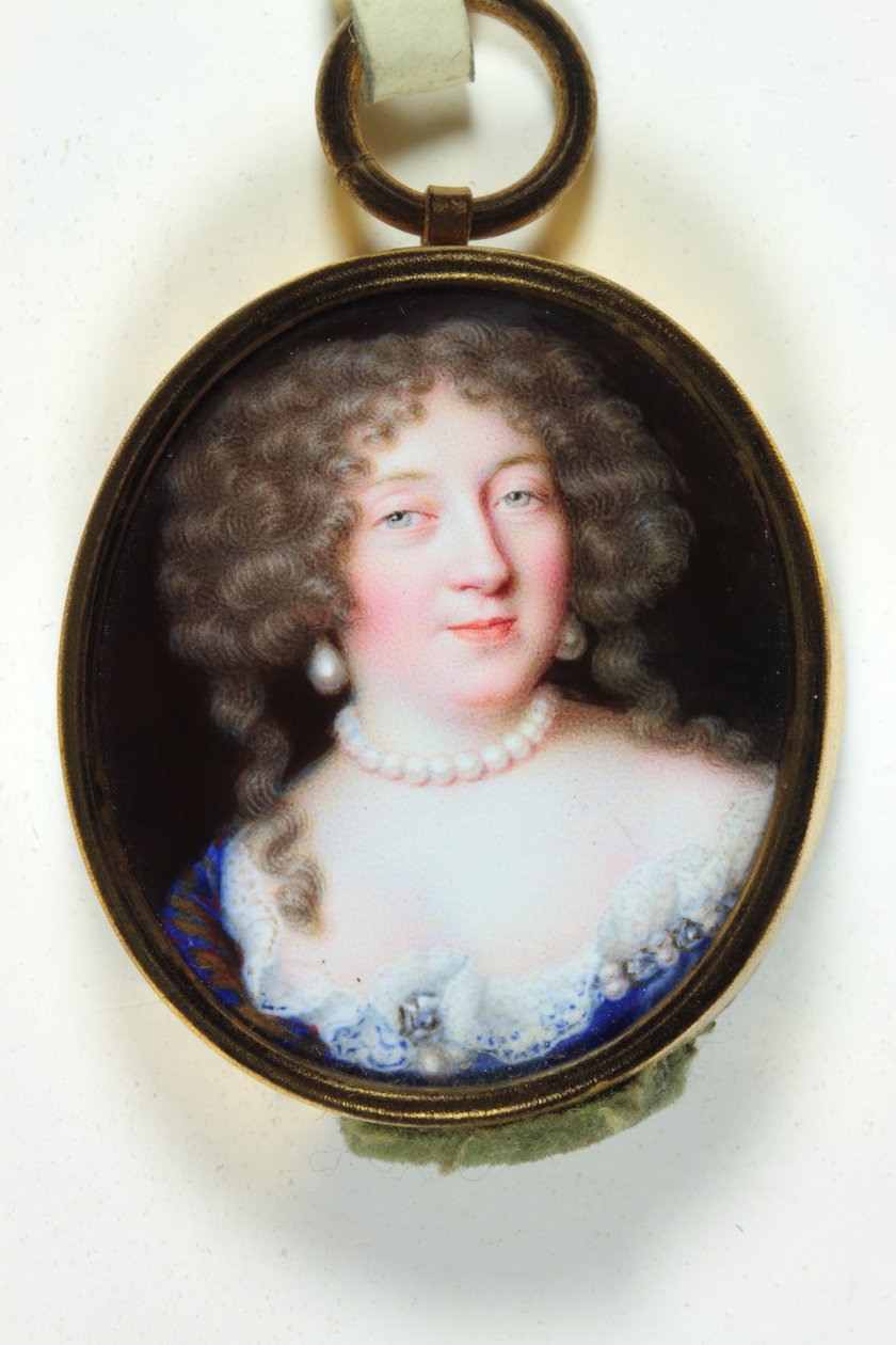 En dame som heter Madame de Montespan (emalje) av Jean the Elder Petitot