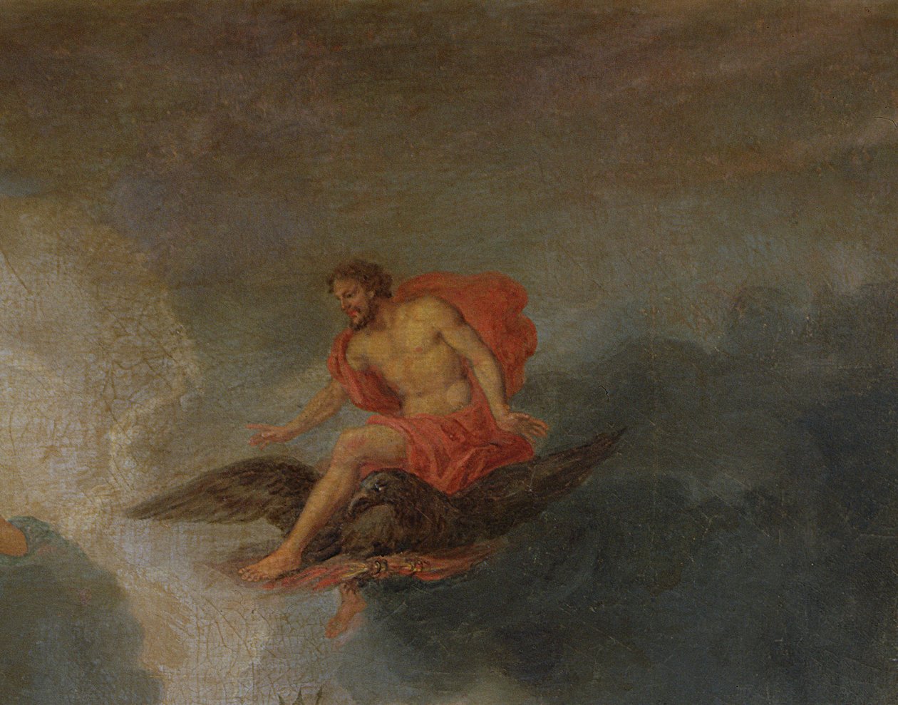 Zeus, detalj fra The Groves of Versailles, 1688-93 av Jean the Younger Cotelle