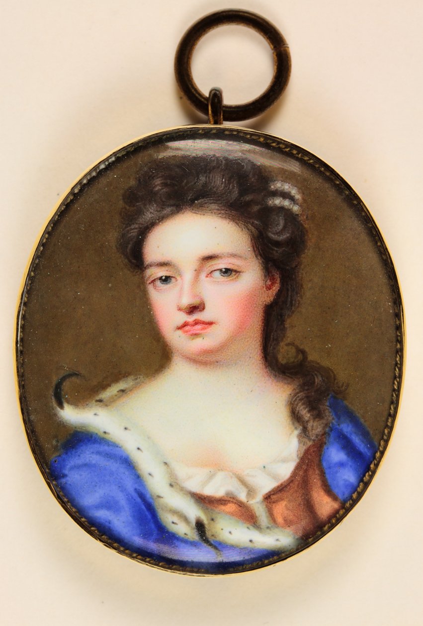 Dronning Anne (akvarell på vellum) av Jean the Younger Petitot